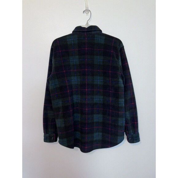 Vintage Lauren Ralph Lauren Ladies Blackwatch Fleece Jacket Small W/DEFECT - Picture 2 of 6